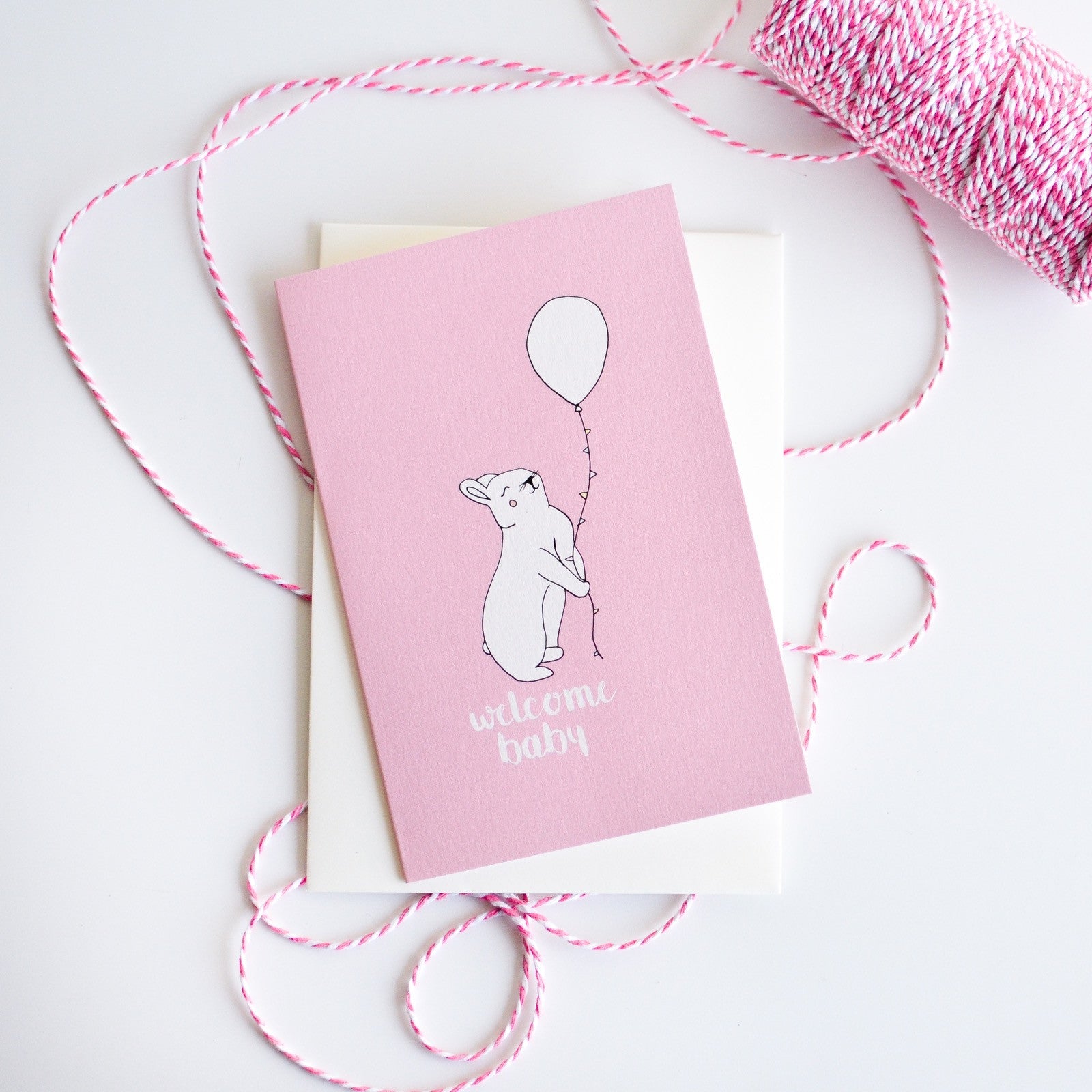 Welcome baby pink