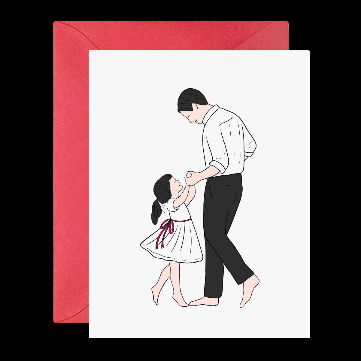 Father dancing with his daughter