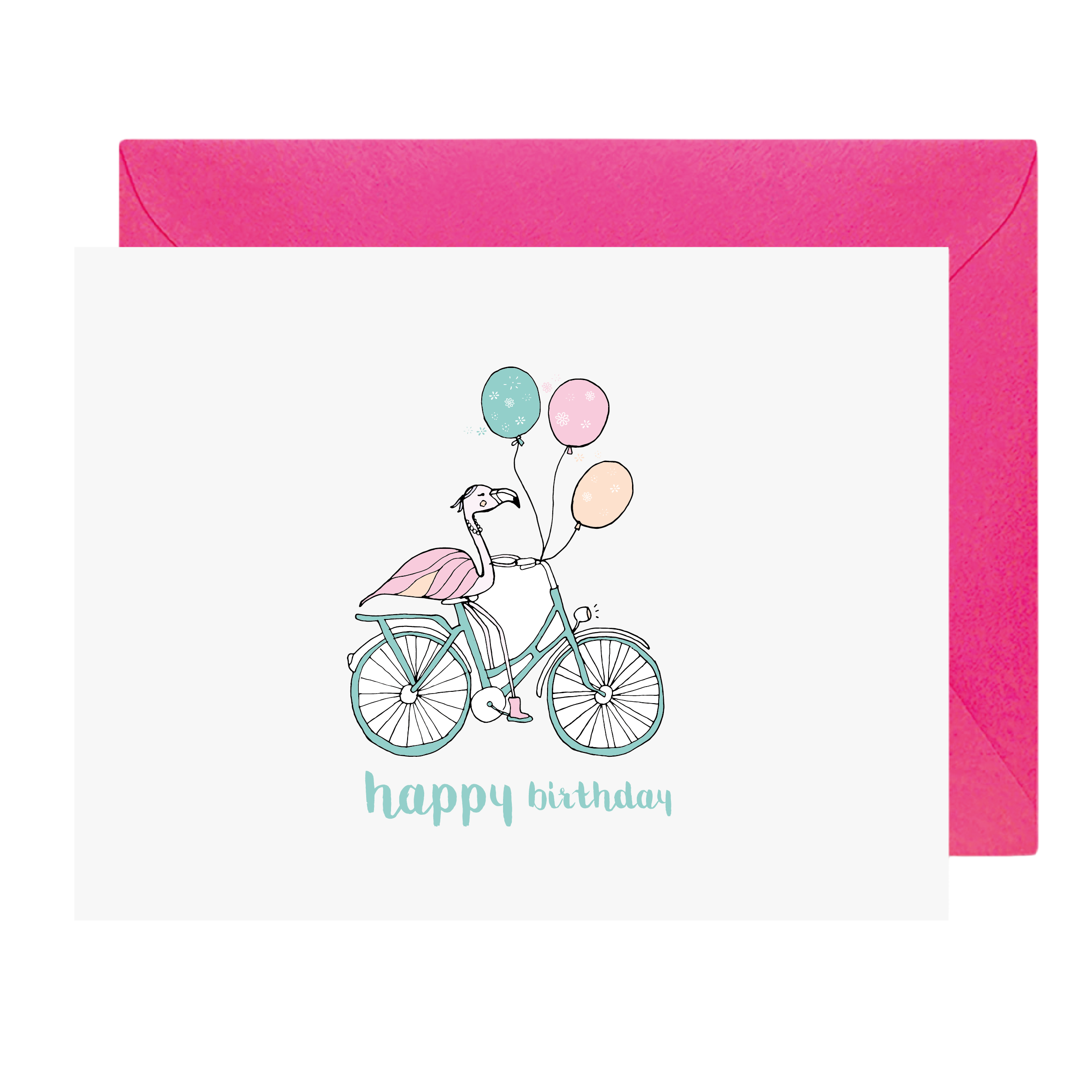 Flamingo Balloons Bike